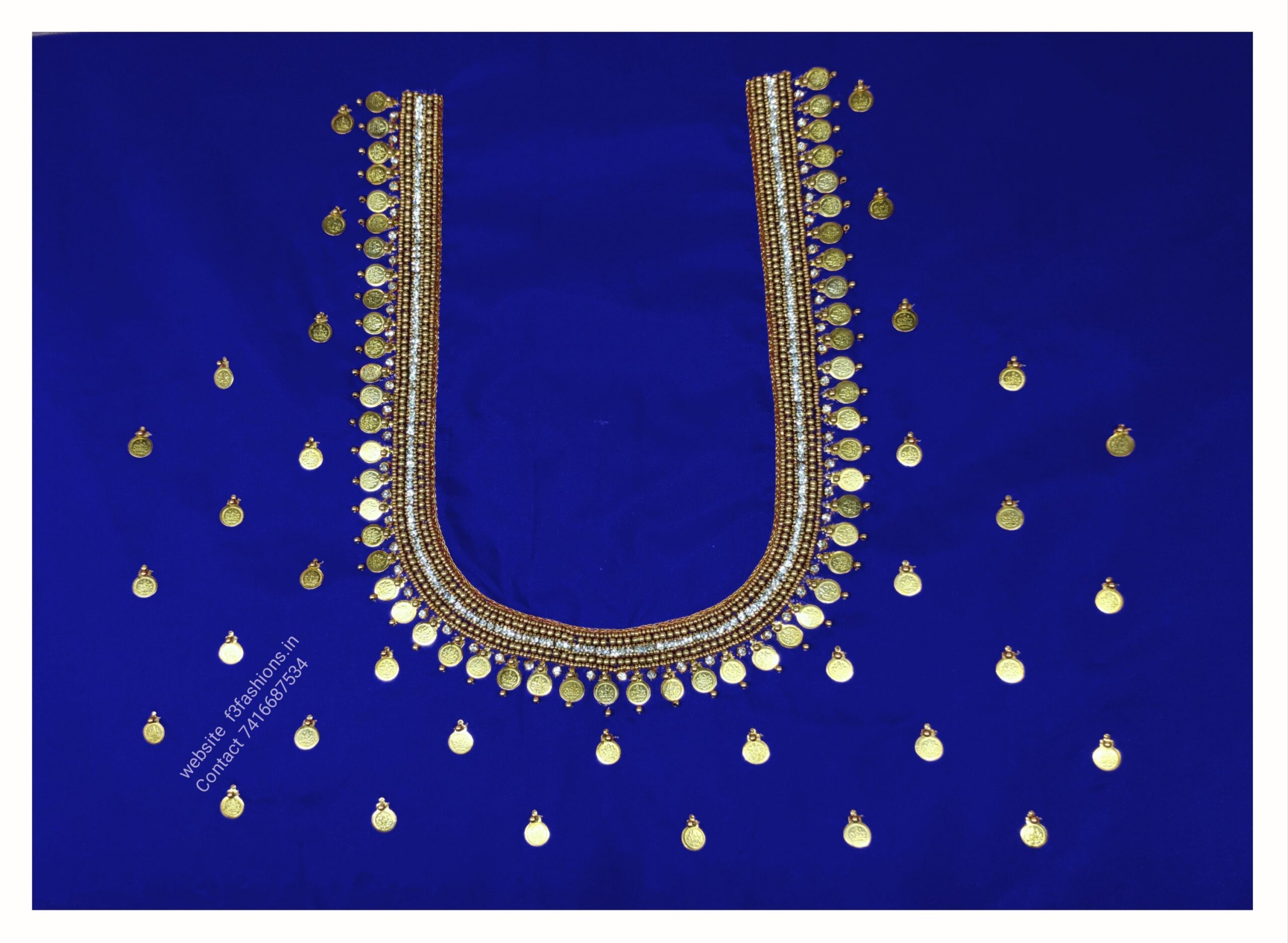 Ravishing Sequin Navy-Blue Designer Indian Velvet Plunging Sweetheart –  Saris and Things
